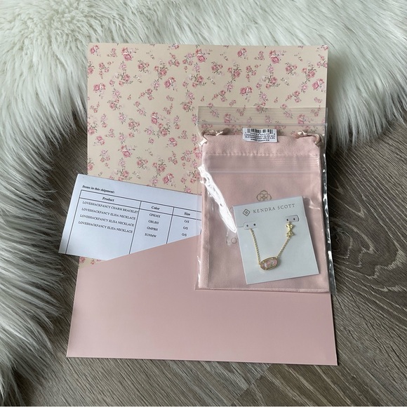 Kendra Scott Accessories - 🎀KENDRA SCOTT x LOVESHACKFANCY Pink Elisa Double-Sided Necklace